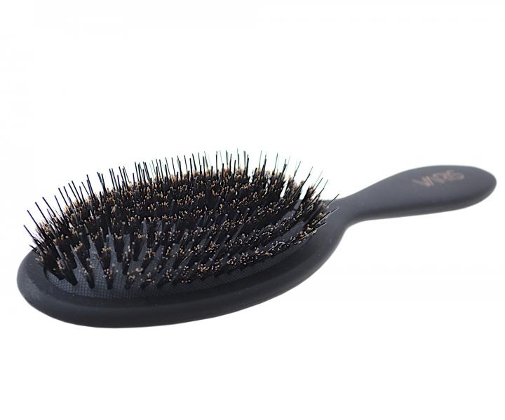Kefa na vlasy s diviami a nylonovmi tetinami Varis Smoothing Brush - ierna - rozbalen, pokoden obal