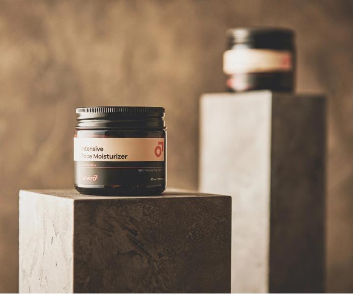 Intenzvny hydratan krm pre such ple pre muov Beviro Intensive Face Moisturizer - 50 ml