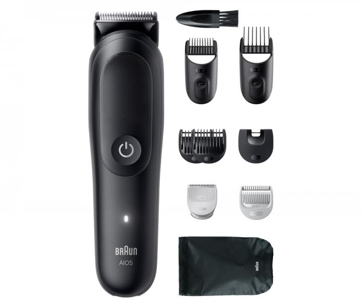 Multifunkn zastrihva vlasov, fzov a tela Braun Series 5 AIO5540 - ierny