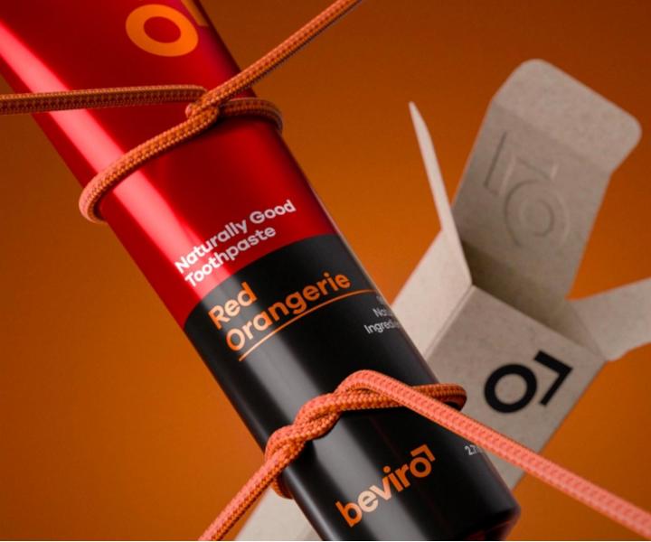Zubn pasta s prchuou ervenho pomarana Beviro Naturally Good Toothpaste Red Orangerie - 80 ml