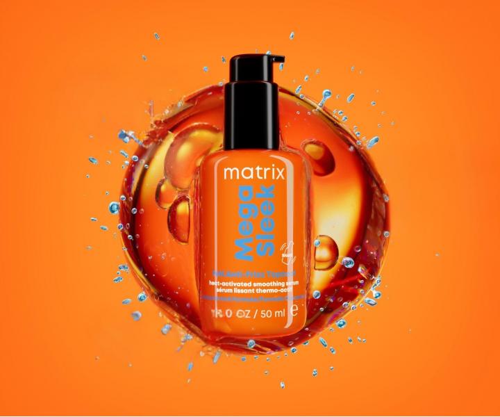 Uhladzuj�ce termoochrann� s�rum pre nepoddajn� vlasy Matrix Mega Sleek 96H Anti-Frizz TopCoat Serum - 50 ml