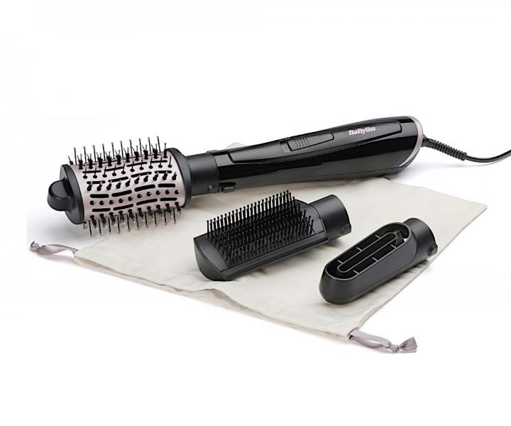 Teplovzdun ionizan kefa na vlasy Babyliss Style Smooth AS128E - 1000 W, ierna