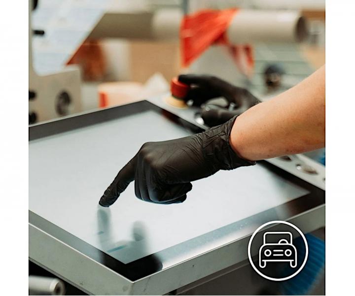 Siln nitrilov rukavice Espeon Nitril Premium - 100 ks, ierne, vekos M