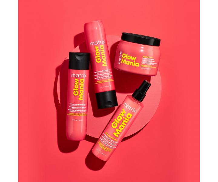 Kondicionr pre ochranu a iariv lesk matnch farbench vlasov Matrix Glow Mania - 300 ml