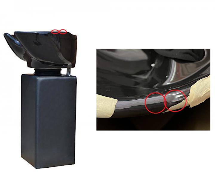 Kadern�cky st�pov� um�vac� box Detail �ierna/�ierna - II. akos� - odrenina glaz�ry