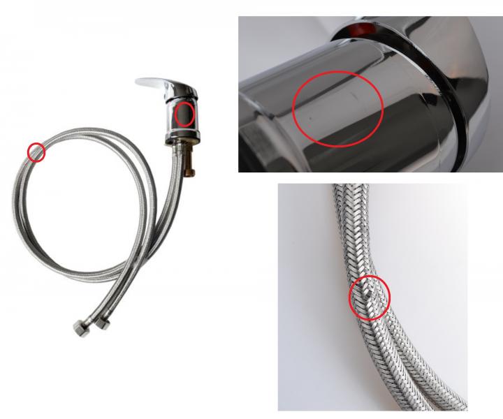 Nhradn zmieavacia batria pre umvac box Detail, pka - II. akos - odreniny, rozpletenie hadice