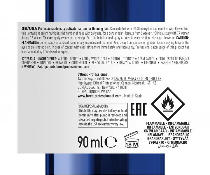 Srum pre obnovenie hustoty vlasov Loral Professionnel Serioxyl Advanced Densifying Serum - 90 ml