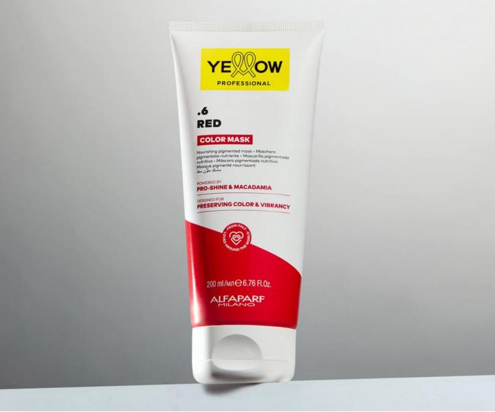Vy�ivuj�ca maska s farebn�m pigmentom Yellow Professional Color Mask .6 Red - �erven�, 200 ml