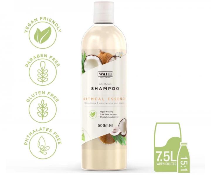 Jemn� �istiaci �amp�n pre citliv� zvieraciu poko�ku Wahl Professional Animal Shampoo Oatmeal Essence - 500 ml