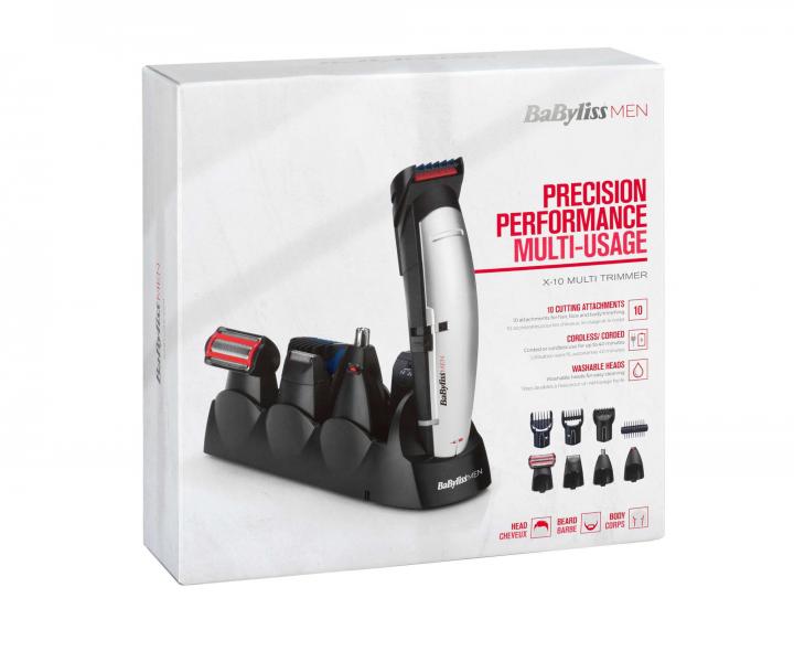 Zastrihva vlasov a fzov BaByliss X-10 Multi Trimmer E837E