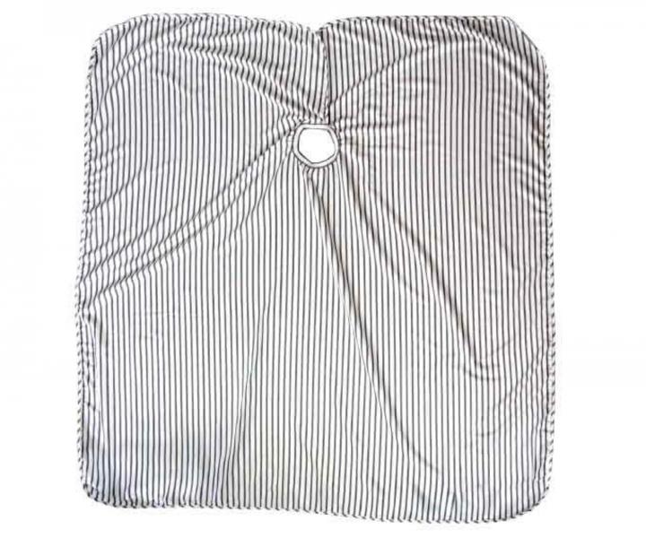 Kaderncka pltenka na strihanie Duko 596 - biela s prkami - upevnenie na such zips