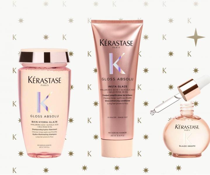 Dar�ekov� sada s olejom pre lesk a hydrat�ciu vlasov so sklonom ku krepovateniu K�rastase Gloss Absolu