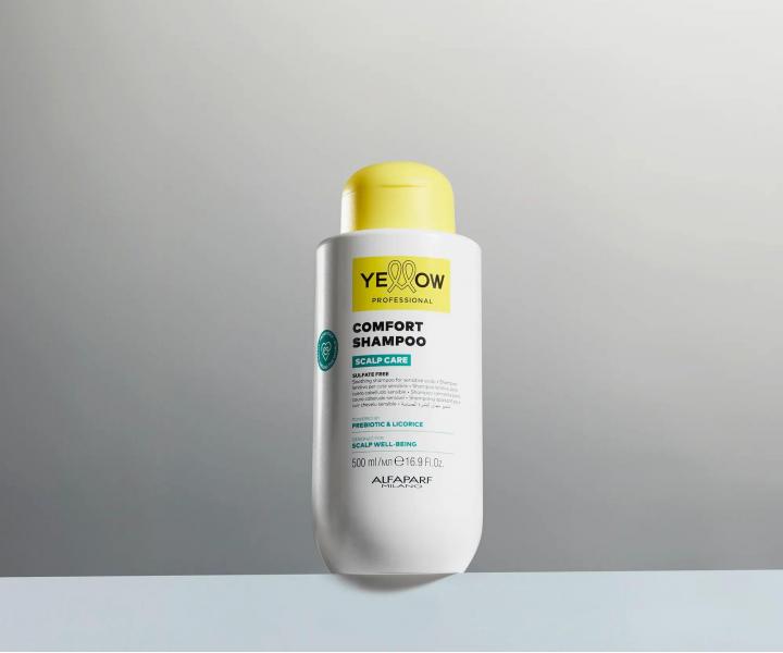 Upokojuj�ci �amp�n pre citliv� a podr�den� poko�ku hlavy Yellow Professional Scalp Care Comfort Shampoo - 500 ml