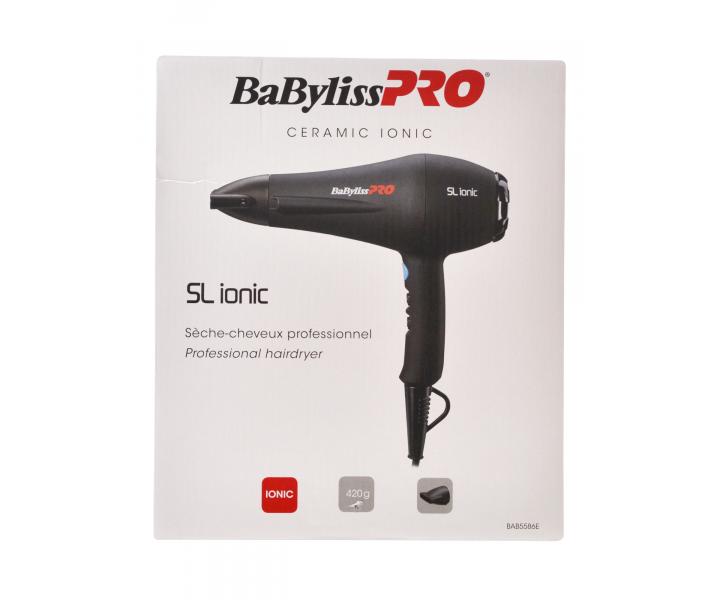 Fn na vlasy BaByliss Pro SL Ionic Soft Touch - 1900 W, ierny matn
