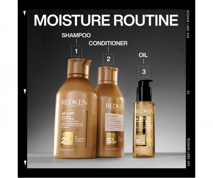 Vy�ivuj�ca dar�ekov� sada pre such� a krehk� vlasy Redken All Soft Argan Kit