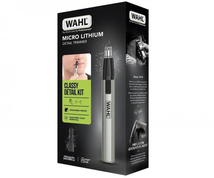 Batriov zastrihva nosnch chpkov a oboie Wahl Micro Lithium