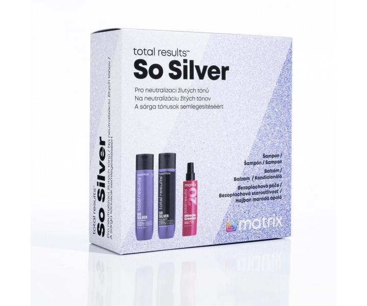 Dar�ekov� sada pre blond a mel�rovan� vlasy Matrix So Silver