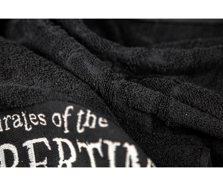 Bavlnen uterk Pirates of the Barbertime Towel With Barbertime Logo 50 x 90 cm - ierny