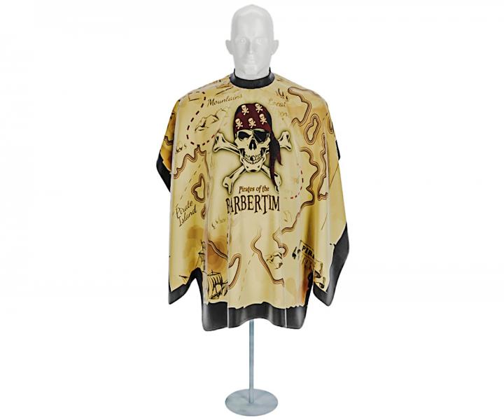 Pnska pltenka na strihanie vlasov a fzov Barbertime Mapped Pro Barber Cape XL - lt