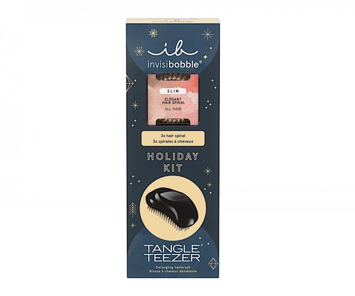 Darekov sada kefy na rozesvanie vlasov Tangle Teezer Original a pirlovch gumiiek Invisibobbl