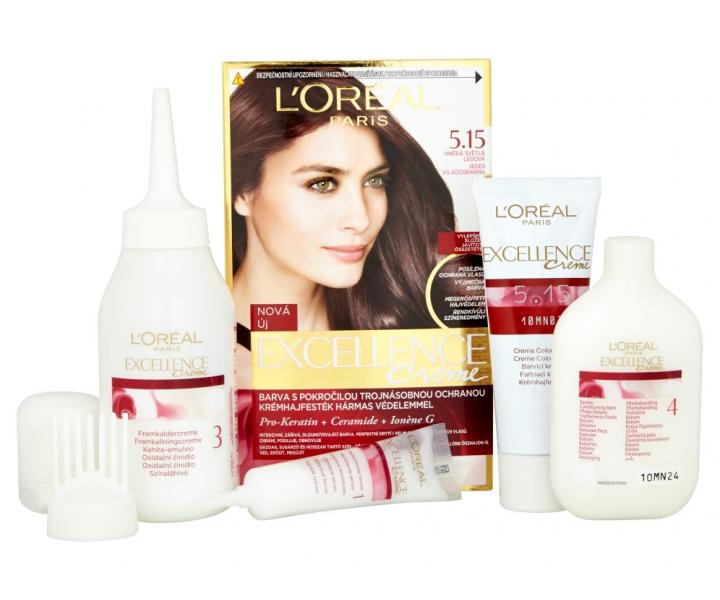 Permanentn� farba Lor�al Excellence 5.15 hned� svetl� �adov�