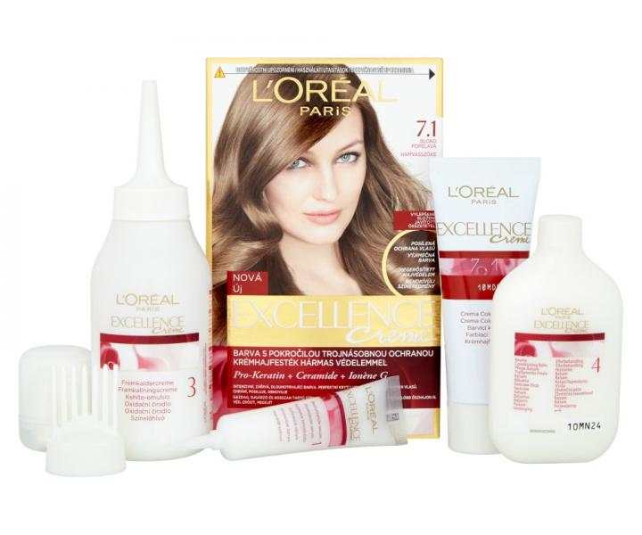 Permanentn farba Loral Excellence 7.1 blond popolav