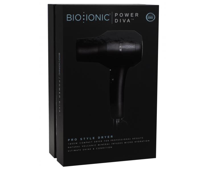 Profesionlny fn na vlasy Bio Ionic Power Diva, ierny - 1800 W
