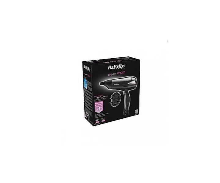 BaByliss Fn na vlasy D321E Expert 2100 - 2100 W, ierny