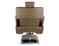 Kaderncke Barber kreslo Detail Larry - zlatohnedej - II. akos - kriv opierka, stiahnut koenka