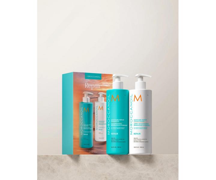 Dar�ekov� sada na regener�ciu po�koden�ch vlasov Moroccanoil Repair Duo - 2 x 500 ml