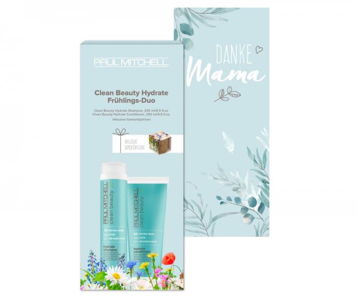 Darekov sada pre such vlasy Paul Mitchell Clean Beauty Hydrate + kvetin so semienkami zadarmo