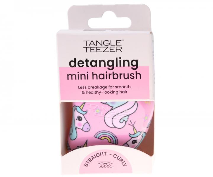 Kefa na rozesvanie vlasov Tangle Teezer Original Mini Unicorn Magic - fialov s jednorocami