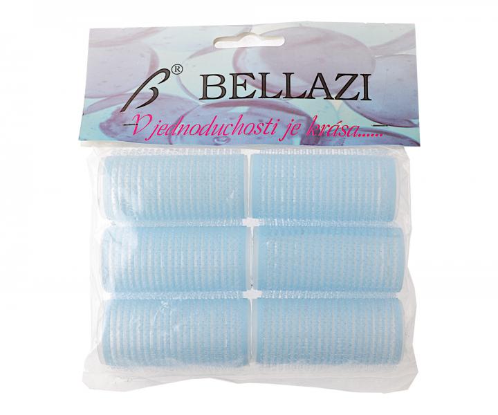Samodriace natky na vlasy Bellazi Velcro pr. 22 mm - 6 ks, modr