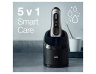 Planetov holiaci strojek s nabjacou a istiacou stanicou Braun Series 8 8467cc - strieborn