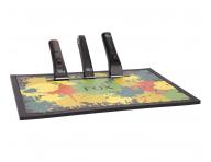 Magnetick siliknov podloka pre strojeky a kaderncke pomcky Fox Barber Magnetic Mat - 48 x 33 cm