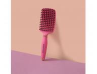 Kefa na roz�es�vanie a f�kanie vlasov s divia��mi a nylonov�mi �tetinami Sister Young Ovia Hair Brush - tmavo ru�ov�