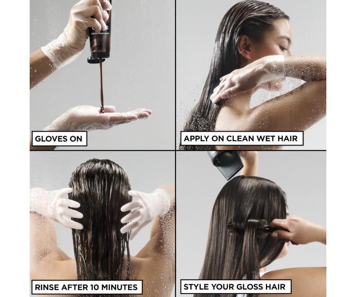 Farbiaca maska ​​na vlasy Garnier Olia Gloss Expensive Brunette - 150 ml, luxusn� hned�