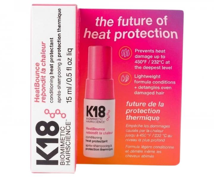 Sada na ochranu a v��ivu vlasov K18 Damage Shield + bezoplachov� kondicion�r HeatBounce Conditioning 15 ml zadarmo