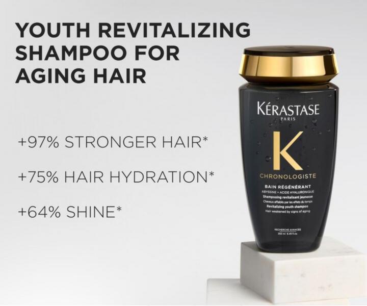 Revitaliza�n� hydrata�n� �amp�n pre starn�ce vlasy K�rastase Chronologiste Bain R�g�n�rant - 250 ml