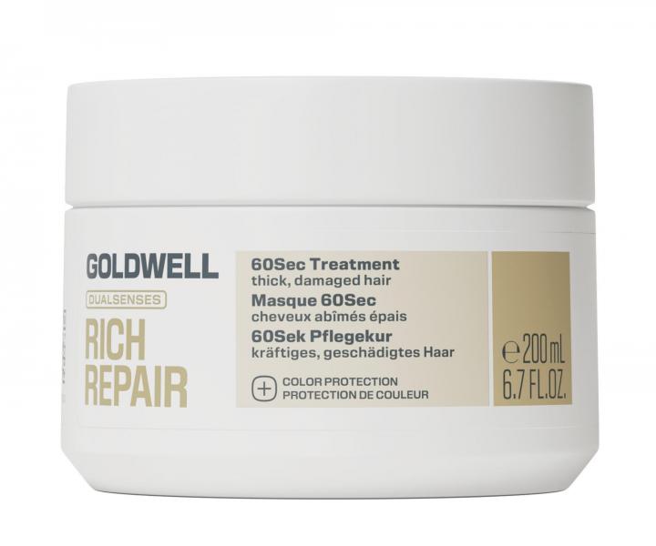 Dar�ekov� sada pre such� a po�koden� vlasy Goldwell Dualsenses Rich Repair Set + kozmetick� ta�ti�ka zadarmo