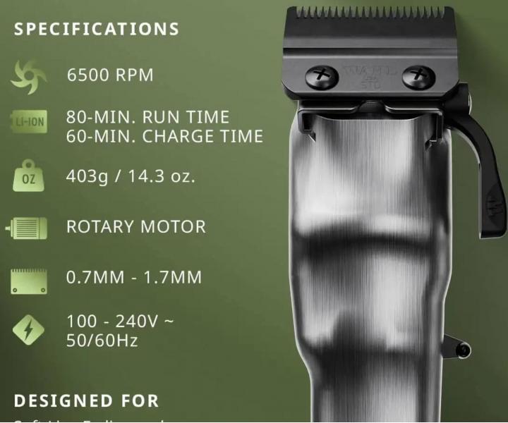 Profesion�lny strihac� stroj�ek Wahl Professional Legend+ Cord/Cordless Clipper 3030832 - olivovo zelen�, limitovan� ed�cia