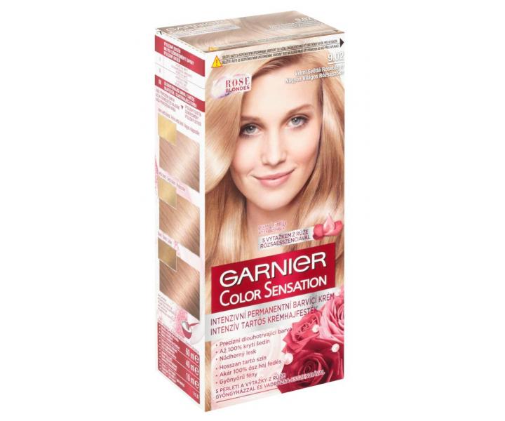 Permanentn� farba Garnier Color Sensation 9.02 ve�mi svetl� roseblond