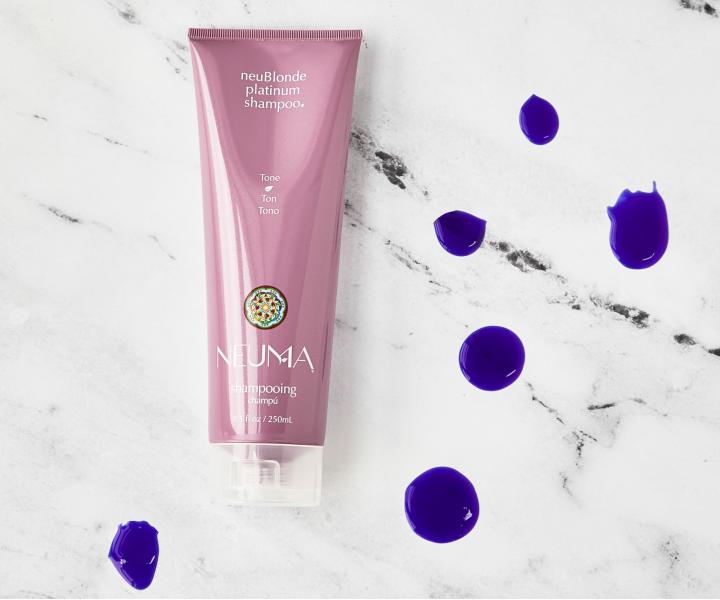 �amp�n na neutraliz�ciu a rozjasnenie blond vlasov Neuma neuBlonde platinum shampoo - 250 ml