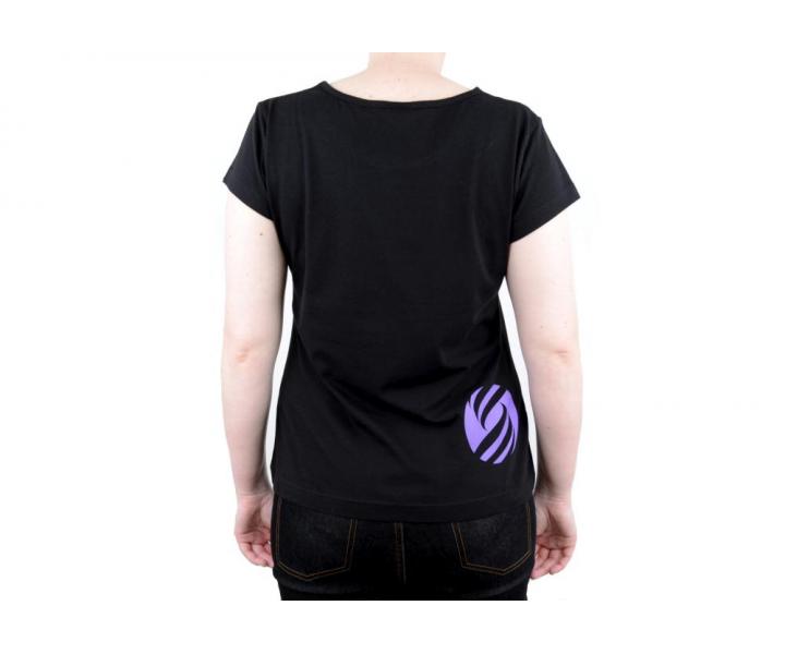 Triko s krtkym rukvom, okrhly vstrih - dmske, ierne XL