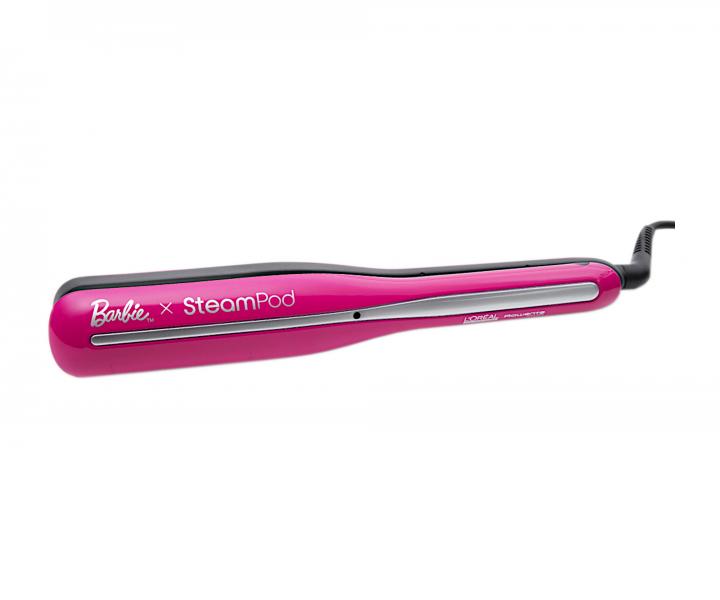 Parná žehlička na vlasy Loréal Professionnel SteamPod x Barbie - ružová + puzdro zadarmo