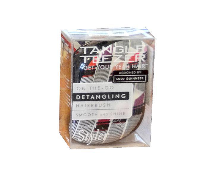 Kefa na vlasy Tangle Teezer Compact - Lulu Guinness, ierny