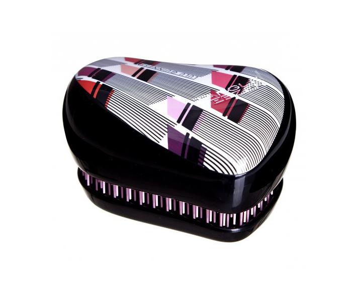 Kefa na vlasy Tangle Teezer Compact - Lulu Guinness, ierny