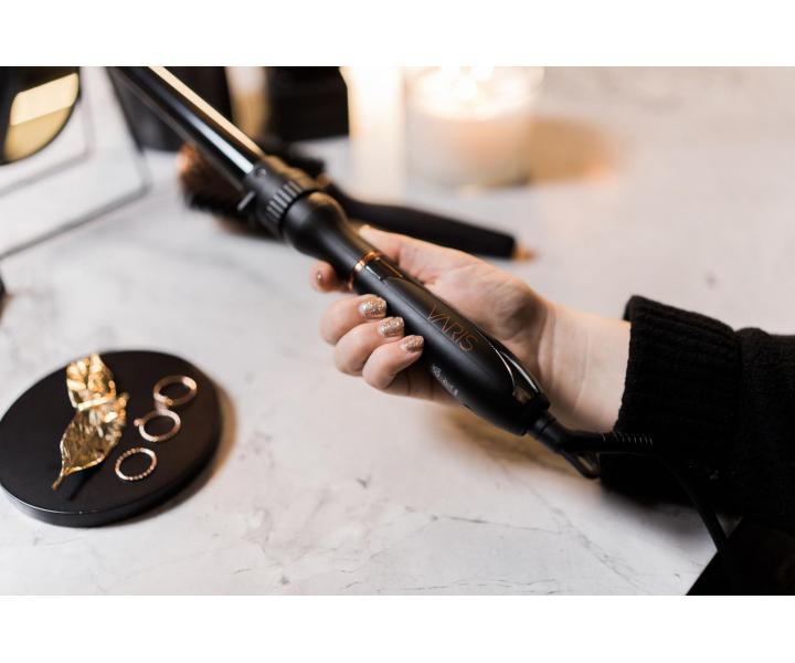Profesionlna multifunkn kulma na vlasy Varis Curling Iron System - ierna