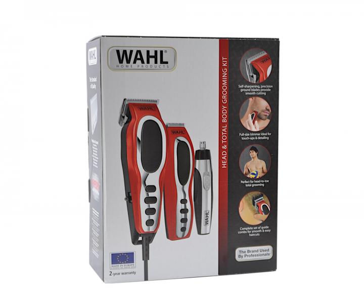 Set strojeka, kontrovacieho strojeka a zastrihvaa nosnch chpkov Wahl Close Cut Combo