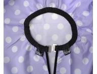 Kaderncka pltenka na strihanie Eurostil Professional - fialov s bodkami - kovov hik